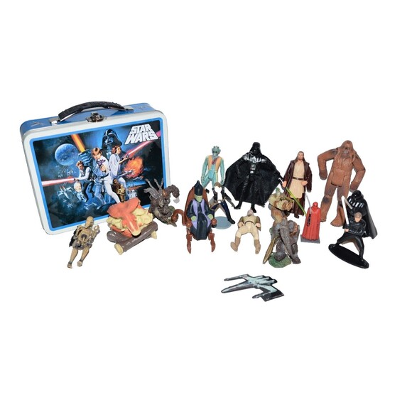 Star Wars Figures Action Figures etc... Huge Lot lunchbox - Picture 1 of 14